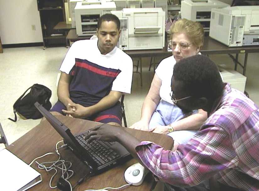 Group working at the computer